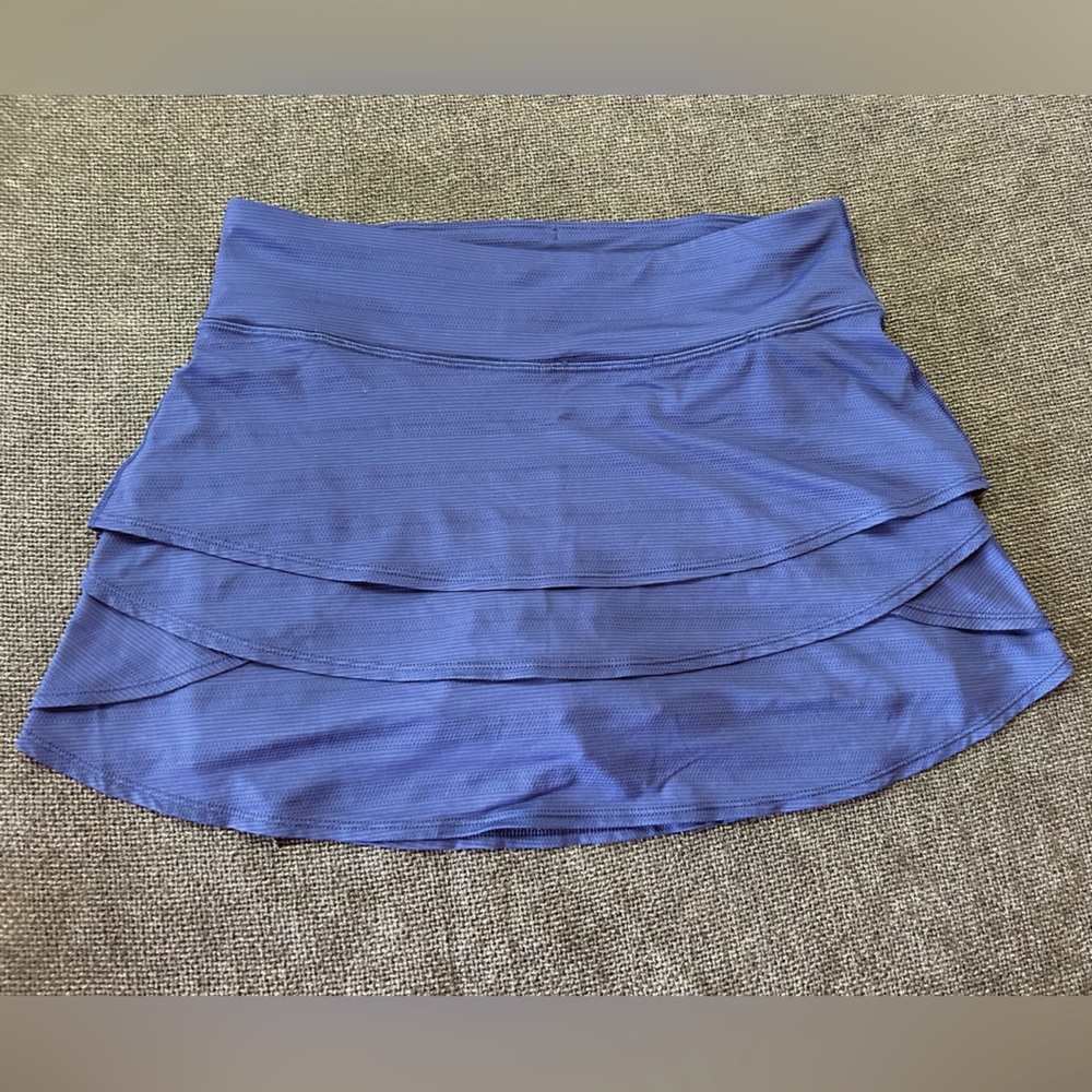 Athleta Girl skirt with shorts under size L /12, dark blue